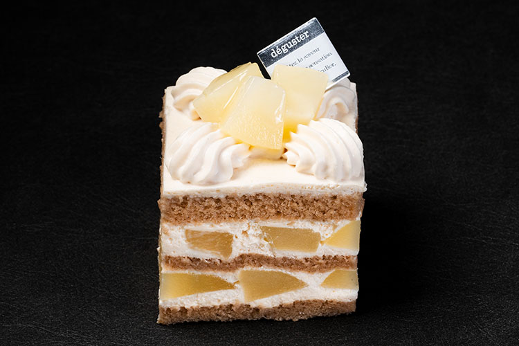 ラ・フランスと紅茶のショートケーキ