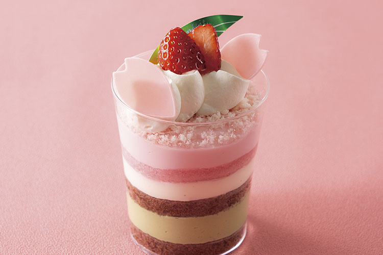 1 벚꽃과 말차의 티라미수