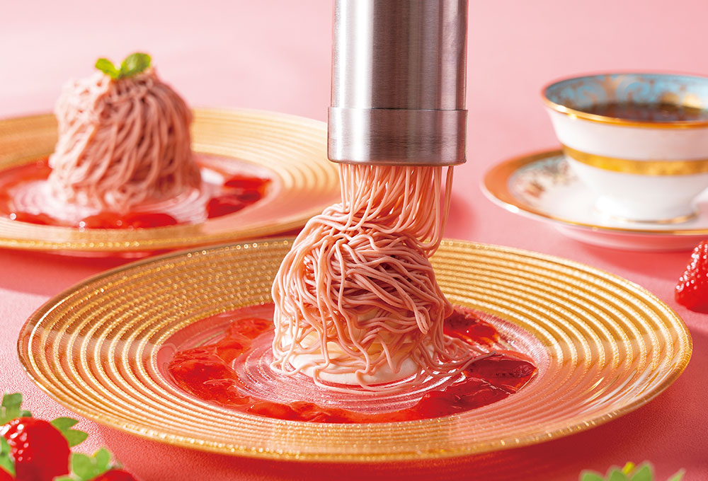 絞りたていちごのモンブラン