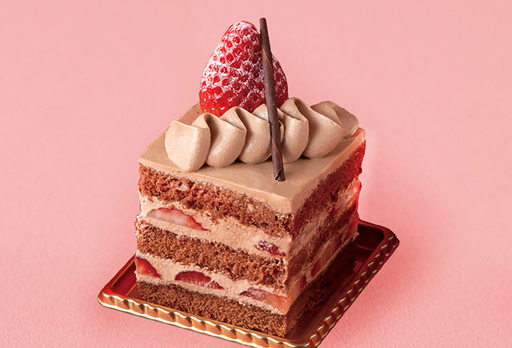 いちごのチョコレートショートケーキ