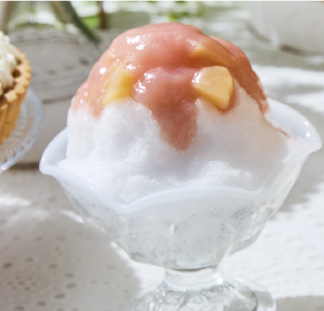 切りたて桃のフレッシュ仕立て​