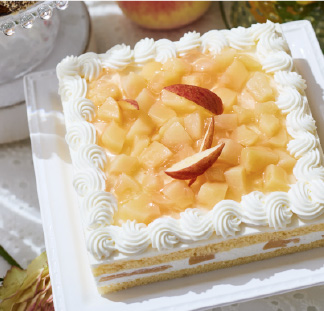 桃のショートケーキ