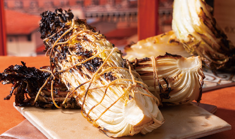 白菜のローストバルサミコソース