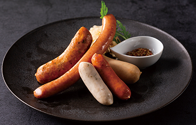 5種のソーセージ盛り合わせ