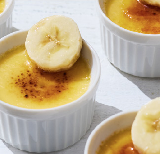 バナナのクレームブリュレ