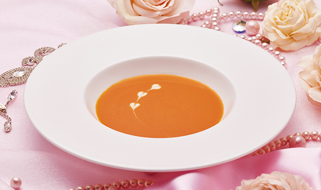 赤ピーマンのポタージュ