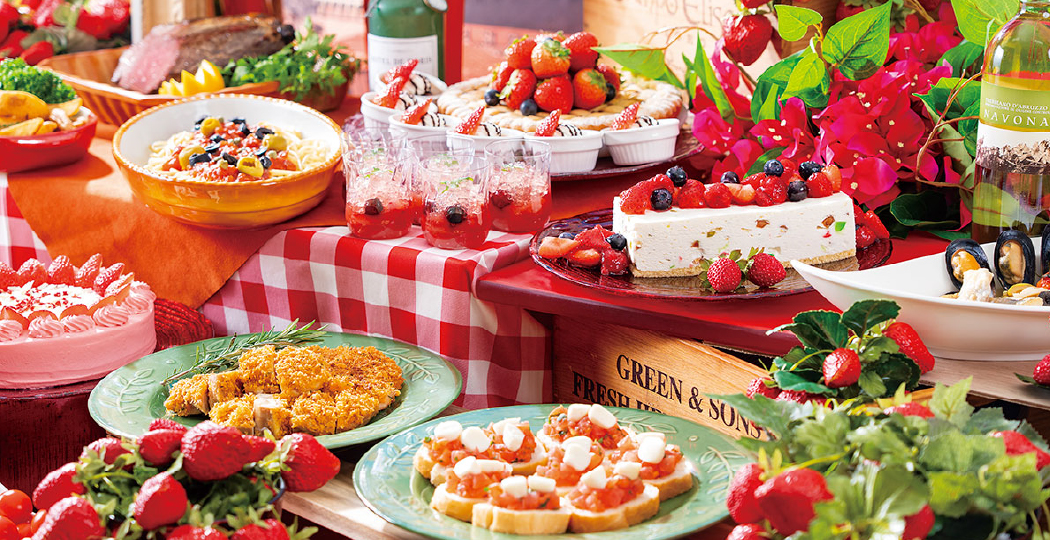 心躍るイタリアの美食×ストロベリースイーツ