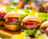 【ディナー限定】ビーフ100％ハンバーグとハンバーガーセット