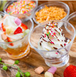 ソフトクリームでクラフトパフェ