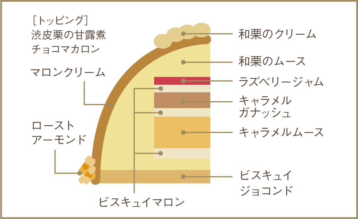 ノエル マロン ハーモニー断面図