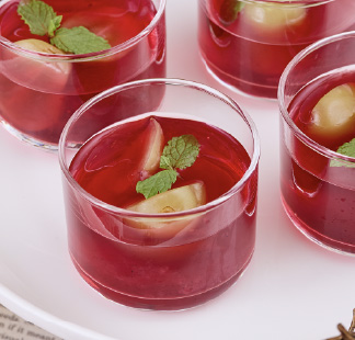 カシスとアマレットのジュレ​