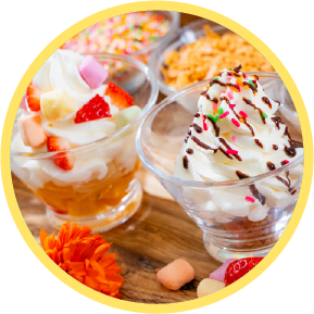 オレンジギモーヴとレアチーズのタルトレット