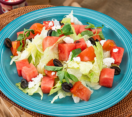 スイカのサラダ バルサミコソース