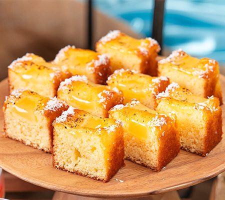 ココナッツとパイナップルのパウンドケーキ