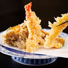 熱い油に体をあずけた天麩羅