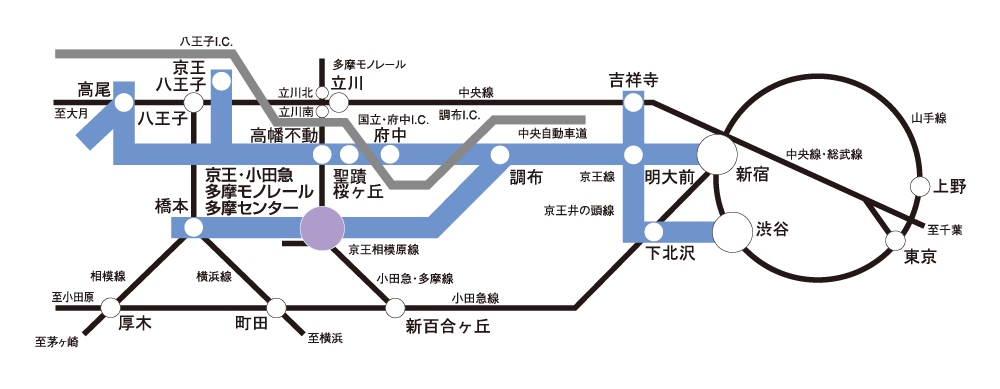 アクセス 多摩センター駅徒歩3分 京王プラザホテル多摩 公式