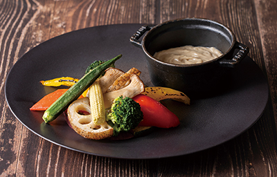 焼き野菜のバーニャカウダ