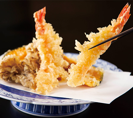 海老と夏野菜の天麩羅