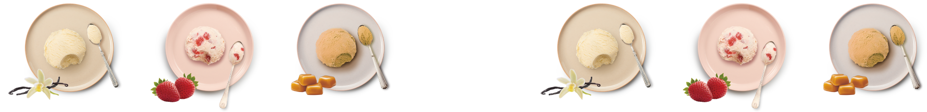 ハーゲンダッツアイス バニラ・ストロベリー・キャラメル