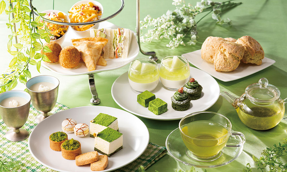 抹茶とフルーツの新緑アフタヌーンティー（5月）【要予約】　